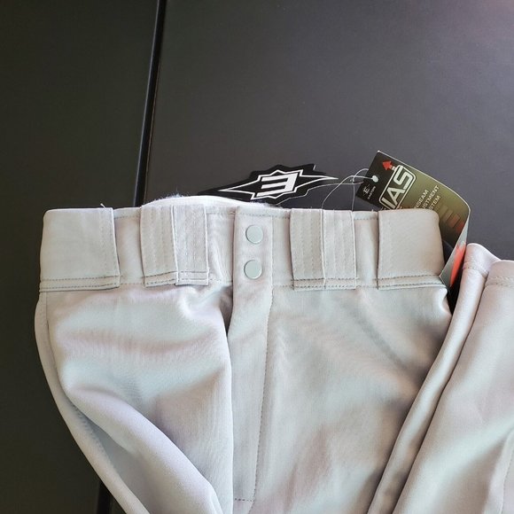 NEW‎ Easton Quantum Baseball Gray Pants Adult XS X SMALL Adjustable - Picture 2 of 4